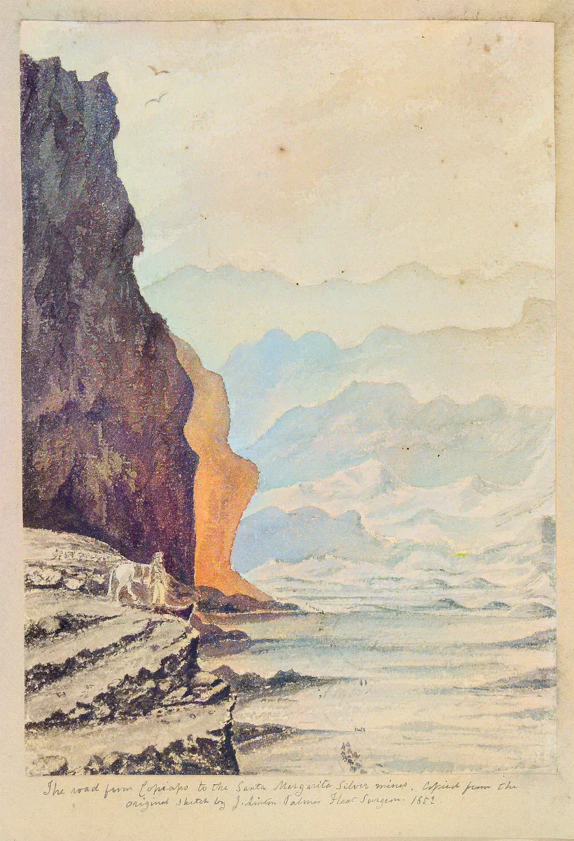 Camino de Copiapó a las minas de plata de Santa Margarita — aprox. 1852 | Chile de Ayer