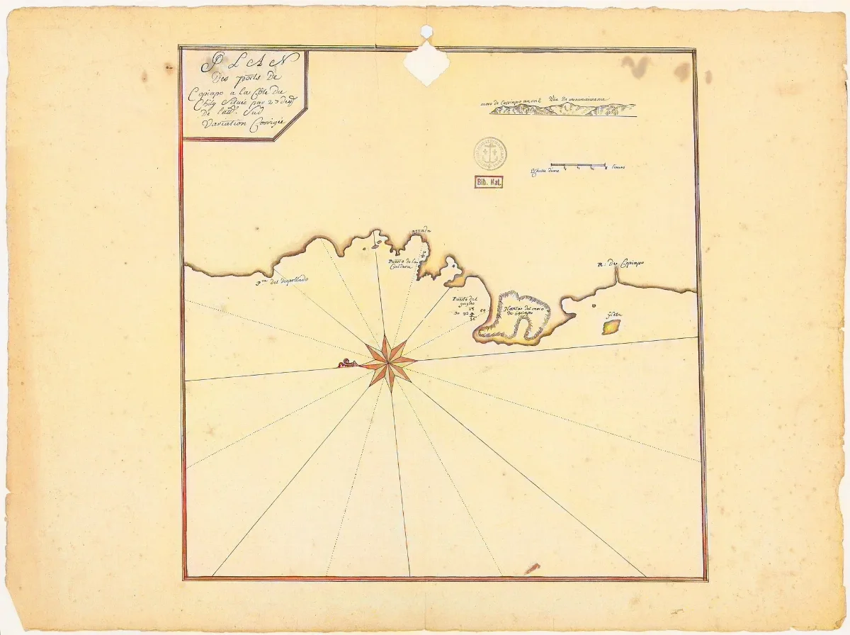 Carta de la costa de Copiapó y alrededores — aprox. 1910 | Chile de Ayer