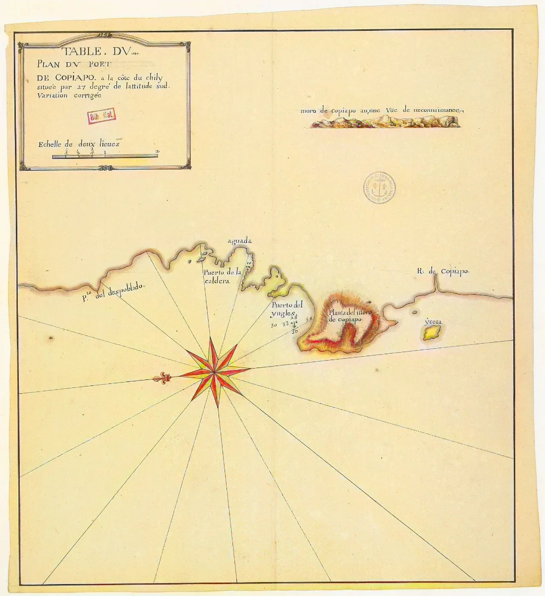 Carta de la costa de Copiapó y alrededores — aprox. 1910 | Chile de Ayer