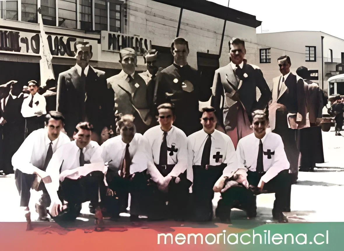Alberto Hurtado Cruchaga en Acción Católica, hacia 1941 — 1941 | Chile de Ayer