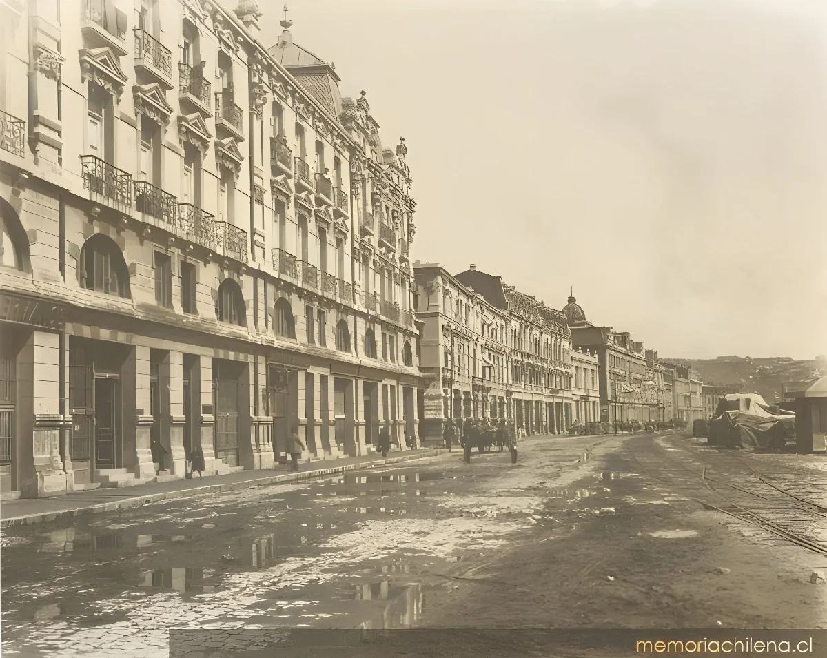 Avenida Errázuriz, 1895 — 1895 | Chile de Ayer