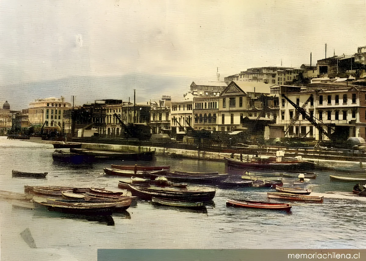 Avenida Errázuriz de Valparaíso, hacia 1924 — 1924 | Chile de Ayer