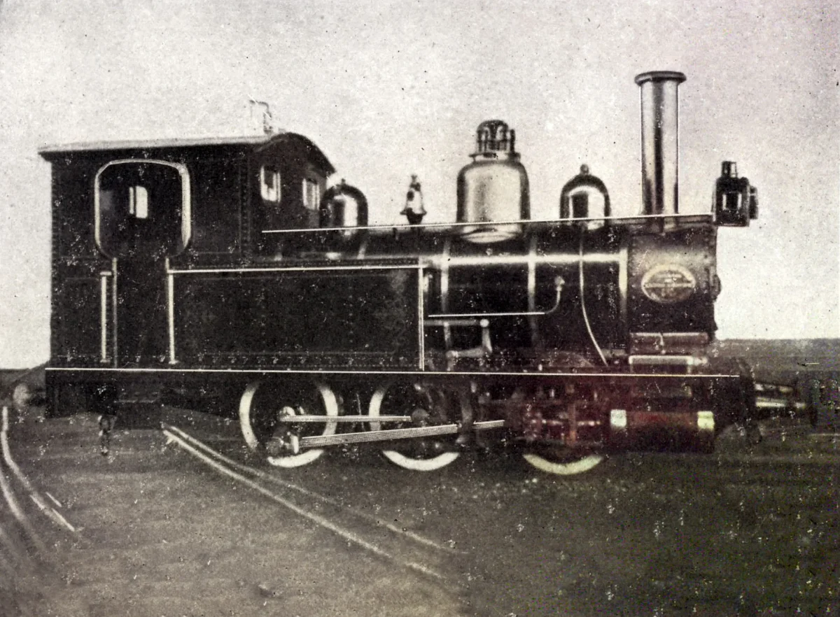 Locomotora para el Apostadero Naval de Talcahuano, 1904 — aprox. 1904 | Chile de Ayer