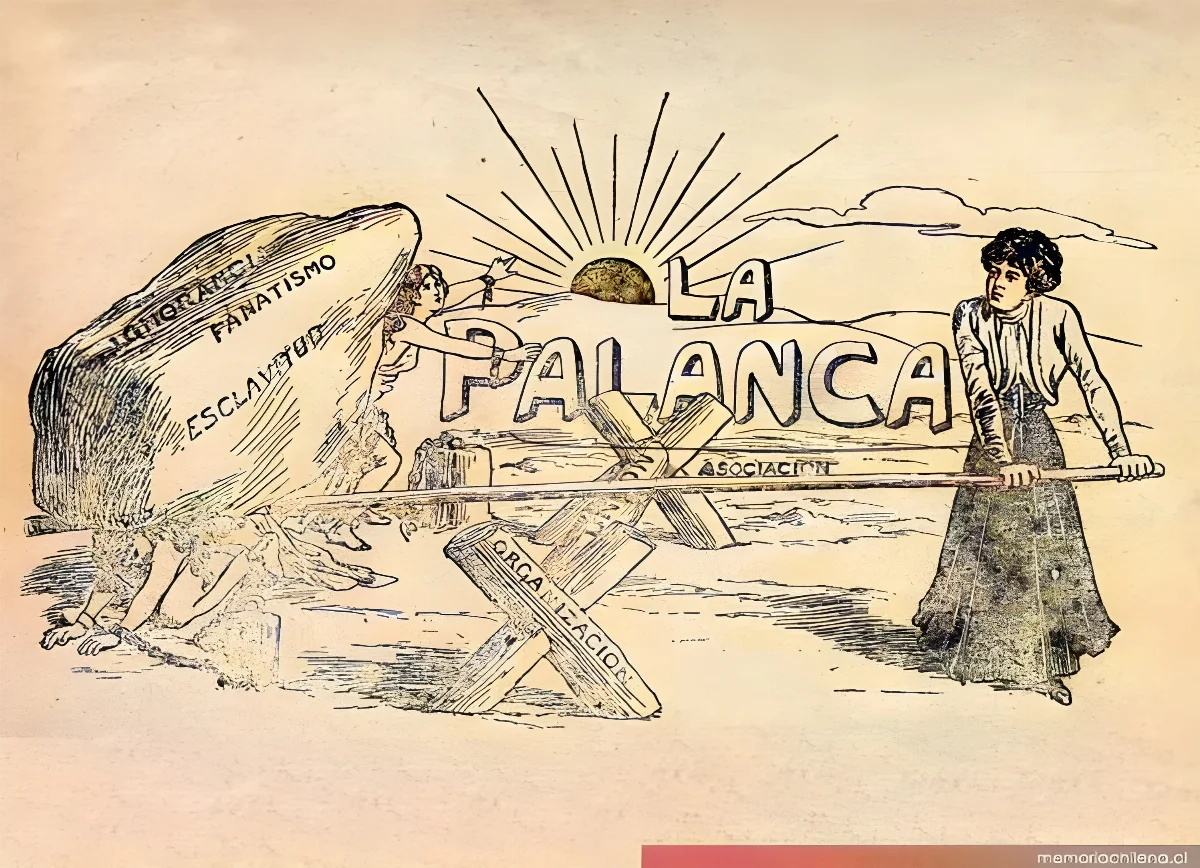 La Palanca - Asociación feminista — aprox. 1908 | Chile de Ayer