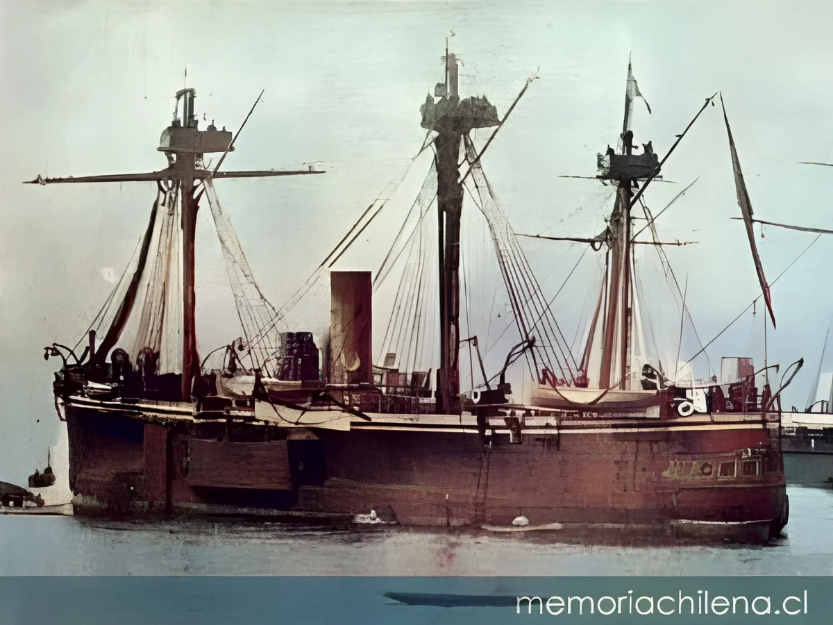 Blindado Almirante Cochrane, hacia 1880 — 1880 | Chile de Ayer