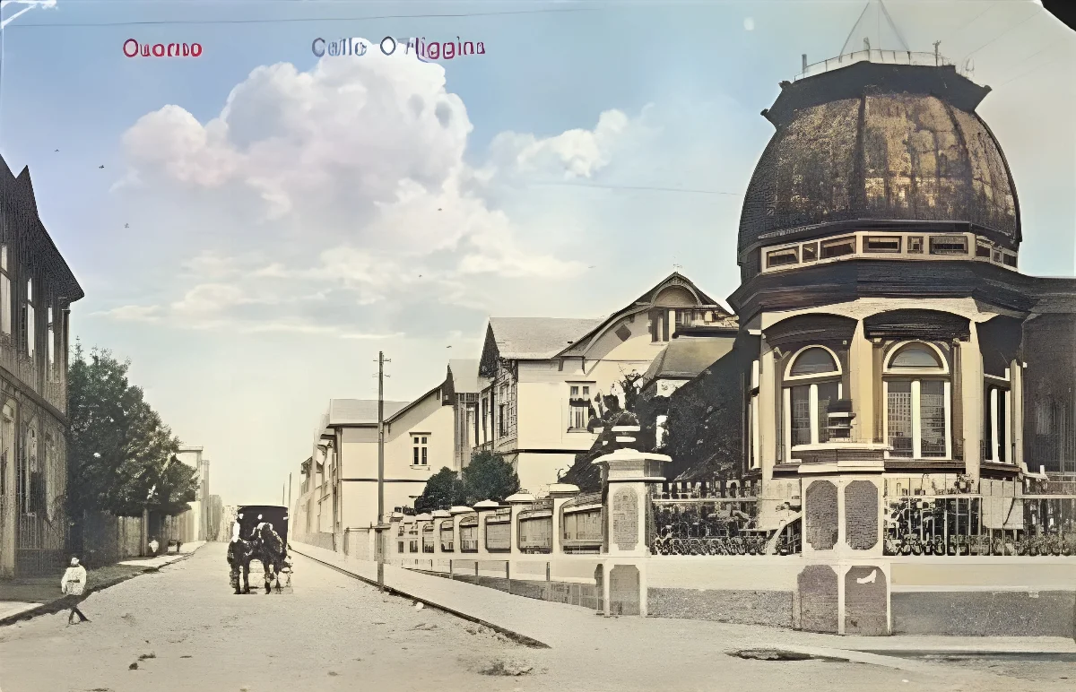 Calle O´Higgins, ciudad de Osorno, 1900. — aprox. 1900 | Chile de Ayer