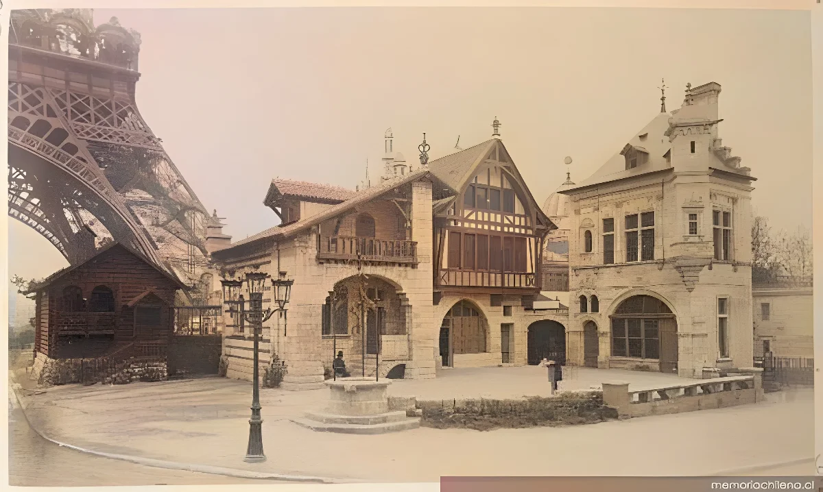 Casas románicas, medievales y del renacimiento, " — 1889 | Chile de Ayer