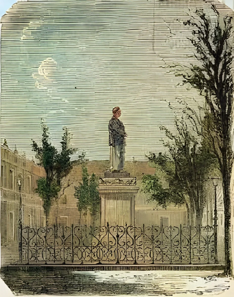Santiago - Estatua de D. Diego Portales (1872) — 1872 | Chile de Ayer