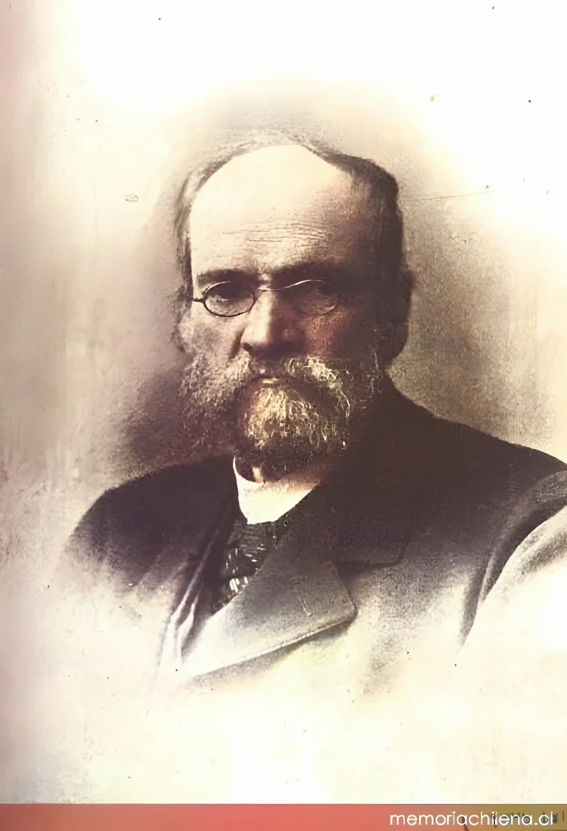 Diego Barros Arana, retrato formal de perfil tres cuartos — 1830 | Chile de Ayer