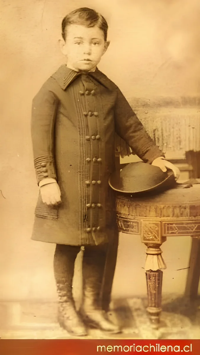 Diego Dublé Urrutia a los 7 años de edad, 1884 — 1884 | Chile de Ayer