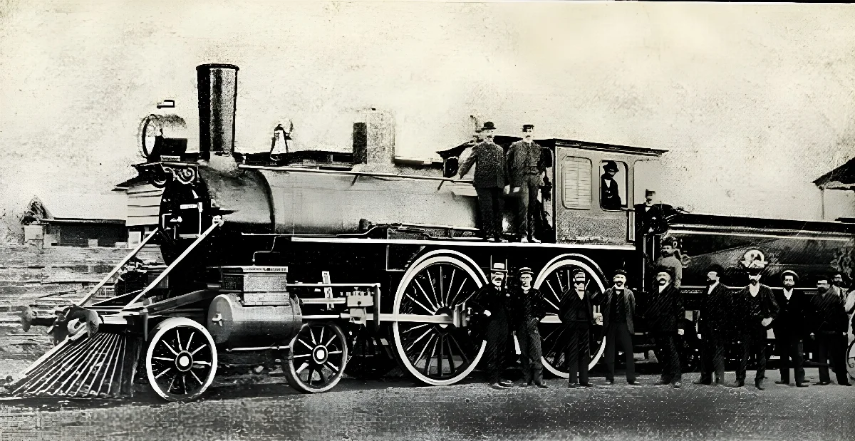 Primera locomotora fabricada por Balfour, Lyon y Cía. — aprox. 1906 | Chile de Ayer