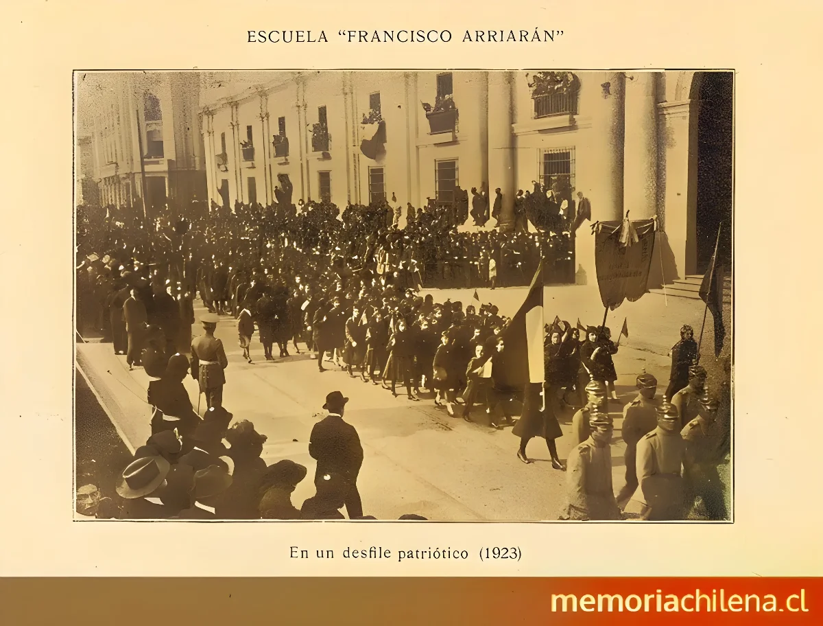 Escuela " — 1928 | Chile de Ayer