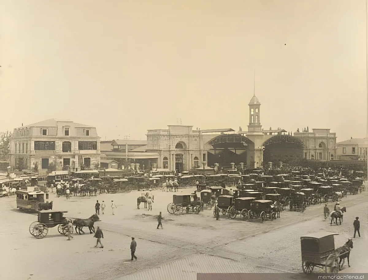 Estación Central, Santiago, hacia 1890 — 1890 | Chile de Ayer