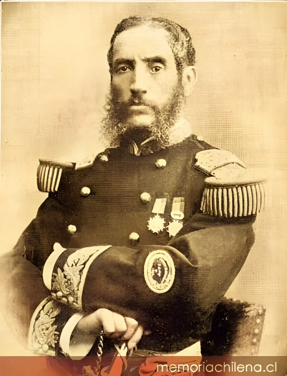 General y presidente del Perú don Andrés Avelino Cáceres, hacia 1880 — 1880 | Chile de Ayer