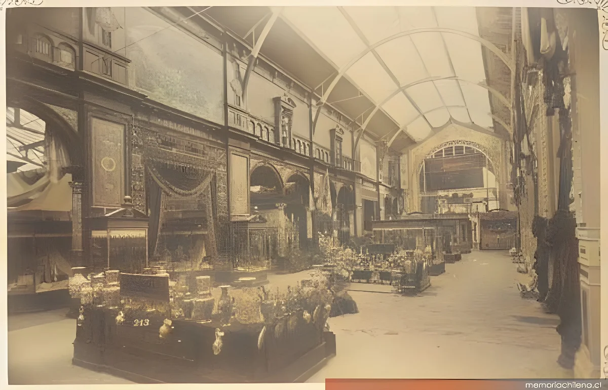 Gran galería transversal de la Sección Belga, 1889 — 1889 | Chile de Ayer