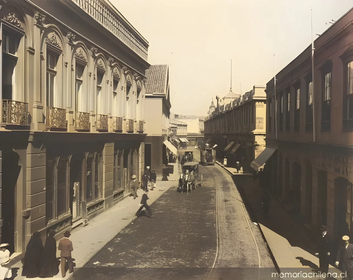 Calle Condell, Valparaíso, 1900 — 1900 | Chile de Ayer