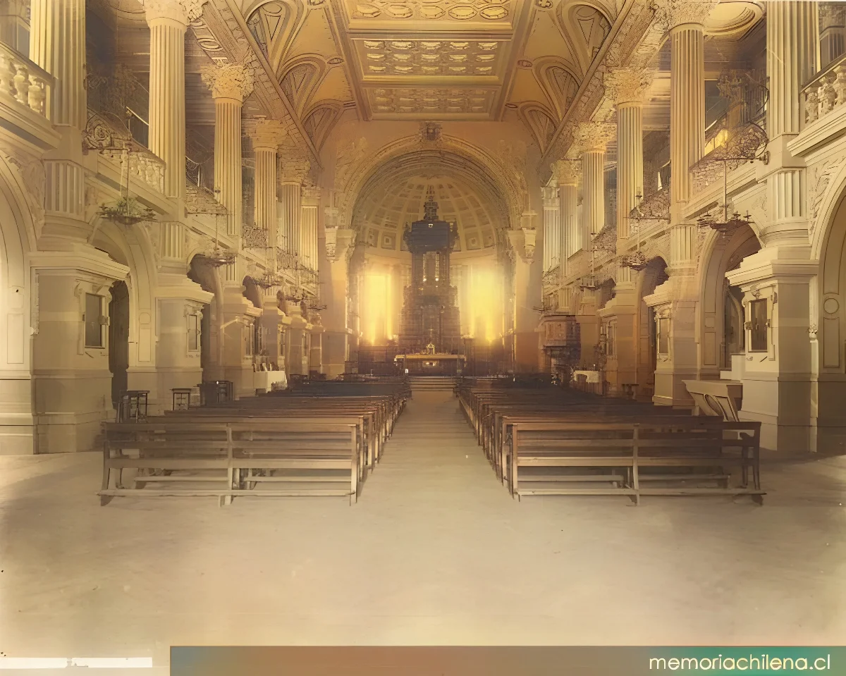 Iglesia de la Merced, hacia 1900 — 1900 | Chile de Ayer