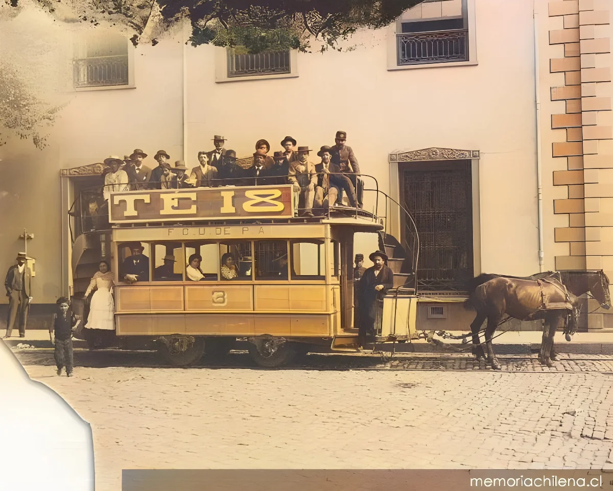 Ferrocarril urbano de Playa Ancha, 1900 — 1900 | Chile de Ayer