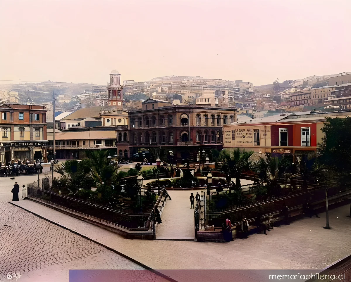Plaza Echaurren, 1900 — 1900 | Chile de Ayer