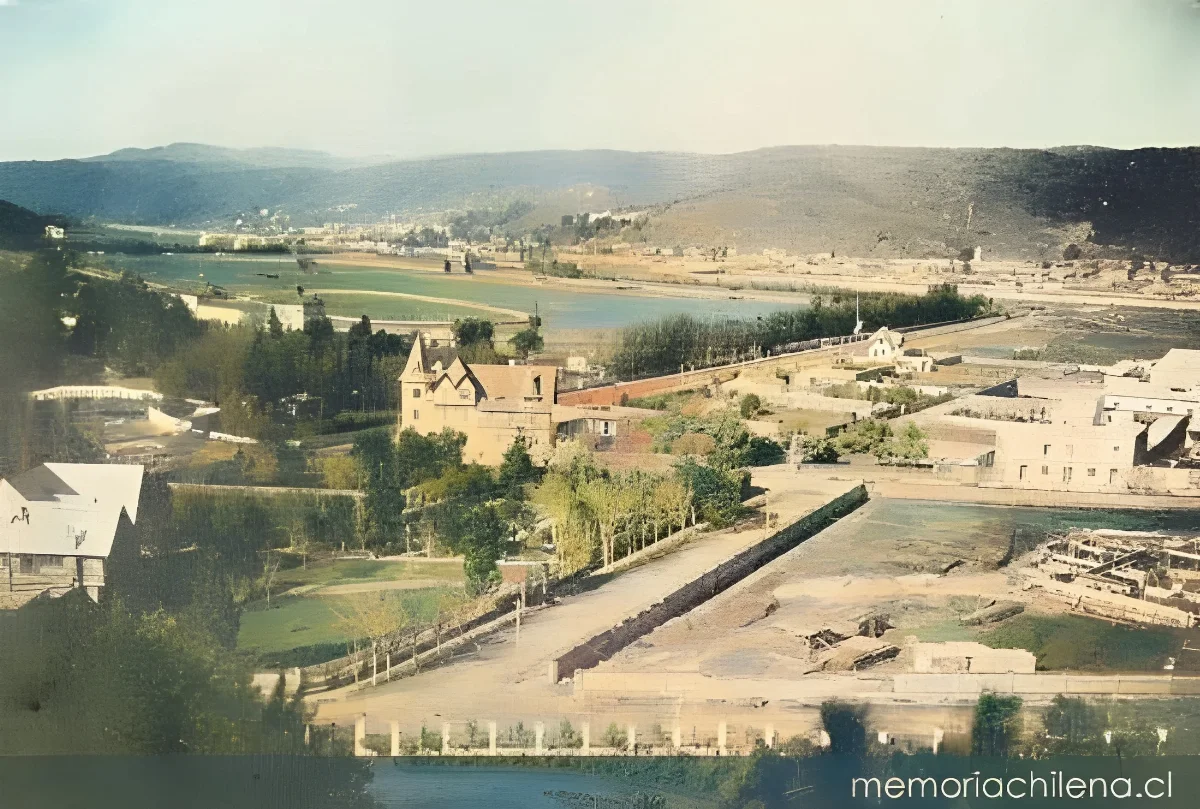 Vista parcial de la Población Vergara, hacia 1913 — 1900 | Chile de Ayer