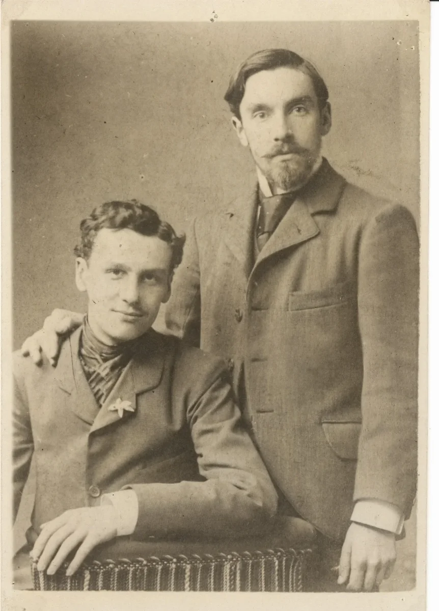Augusto D'Halmar junto a Óscar Sepúlveda — 1902 | Chile de Ayer
