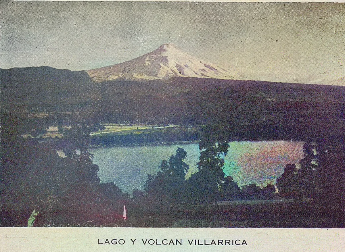 Lago y Volcán Villarrica, 1939 — 1939 | Chile de Ayer