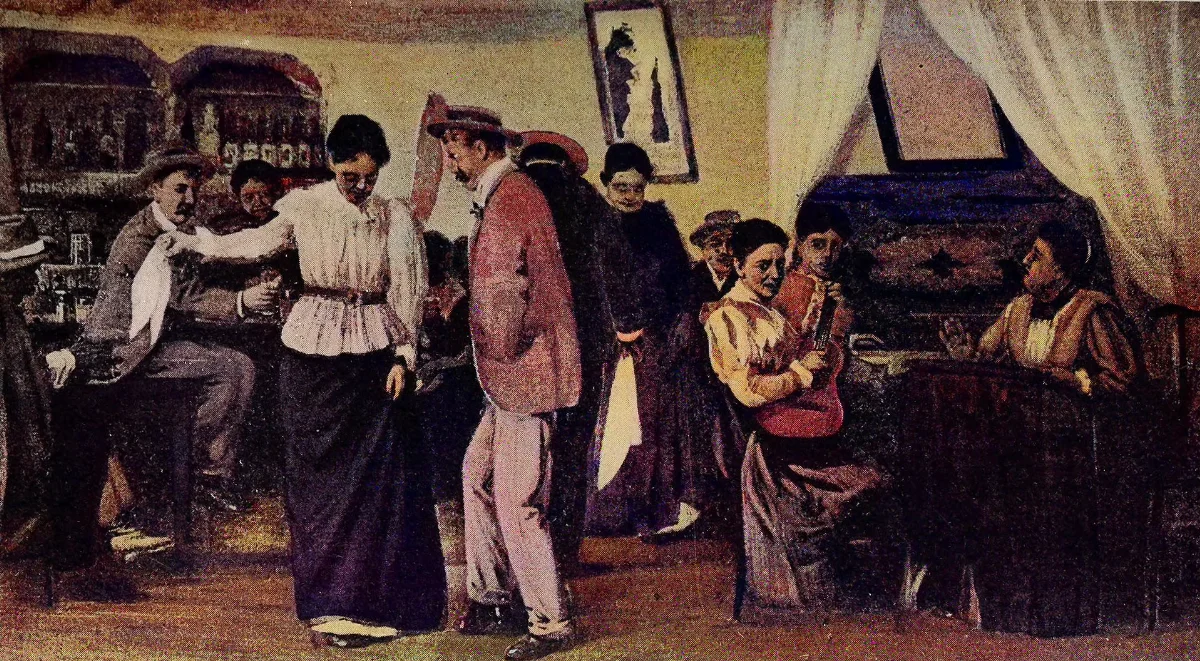Bailando la cueca, 1912 — aprox. 1912 | Chile de Ayer