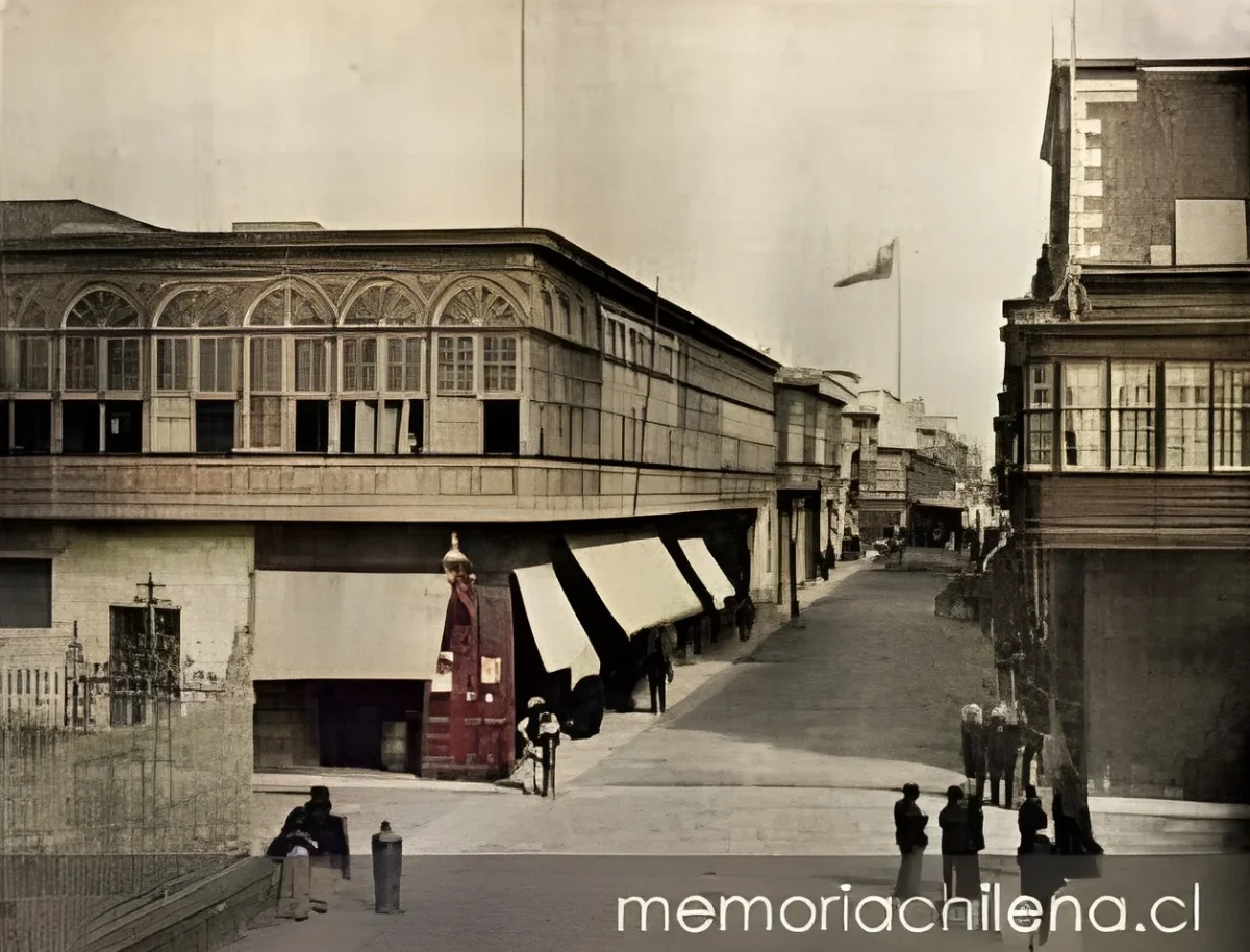 Lima durante la ocupación chilena, calle de Santo Domingo, 1881 — 1881 | Chile de Ayer