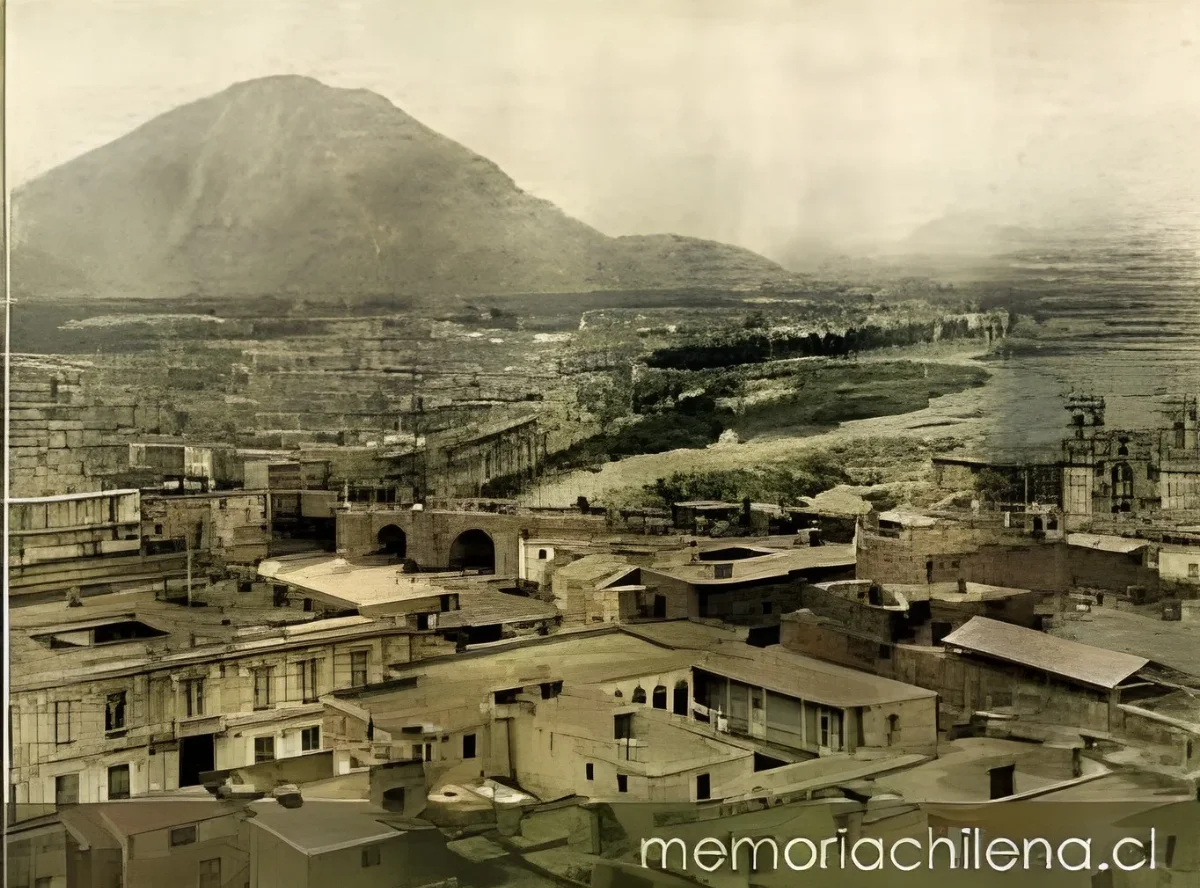 Lima durante la ocupación chilena, vista desde el cerro San Cristóbal, 1881 — 1881 | Chile de Ayer