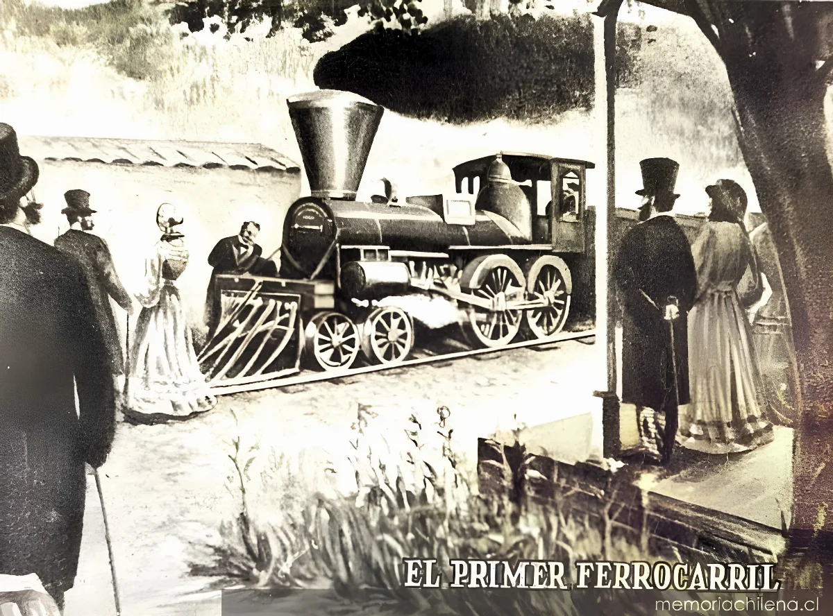 Locomotora Copiapó, hacia 1880 — 1880 | Chile de Ayer