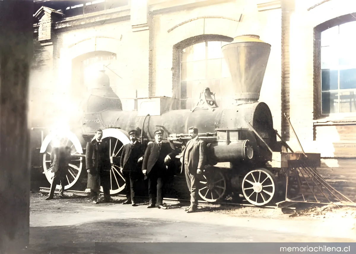 Locomotora Copiapó, hacia 1900 — 1900 | Chile de Ayer