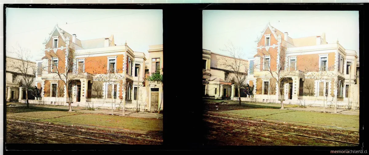 Casa de la Sra. Morla, Alameda, Santiago, 1906 — 1906 | Chile de Ayer