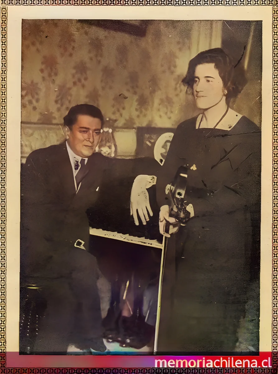 Marta Canales y Emeric Stefaniai — 1925 | Chile de Ayer