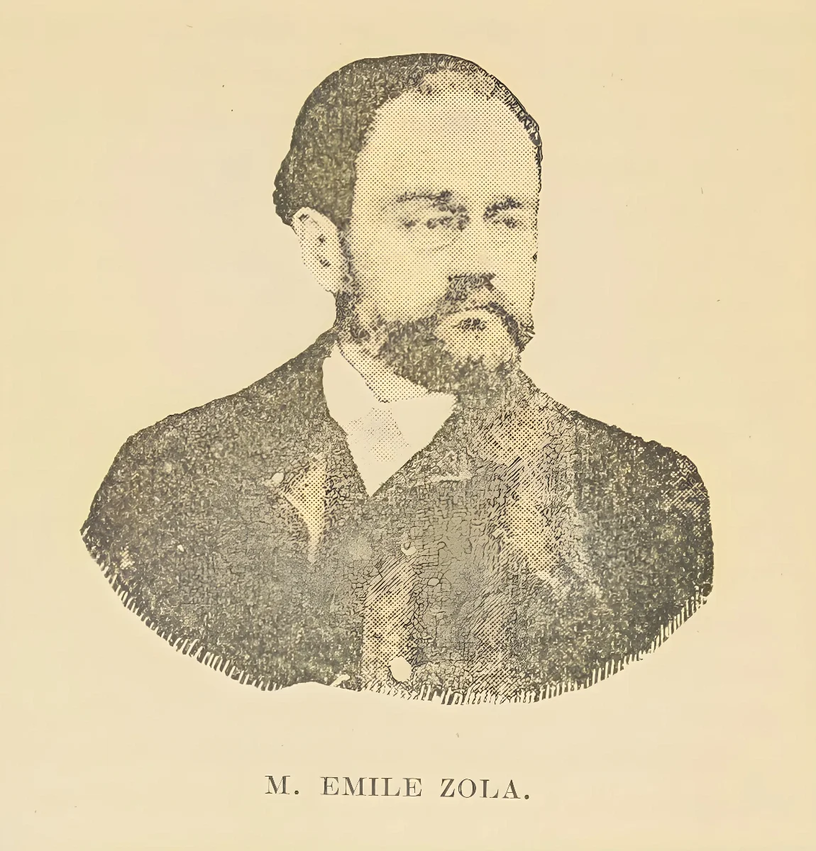 M. Emile Zola, hacia 1889 — 1889 | Chile de Ayer