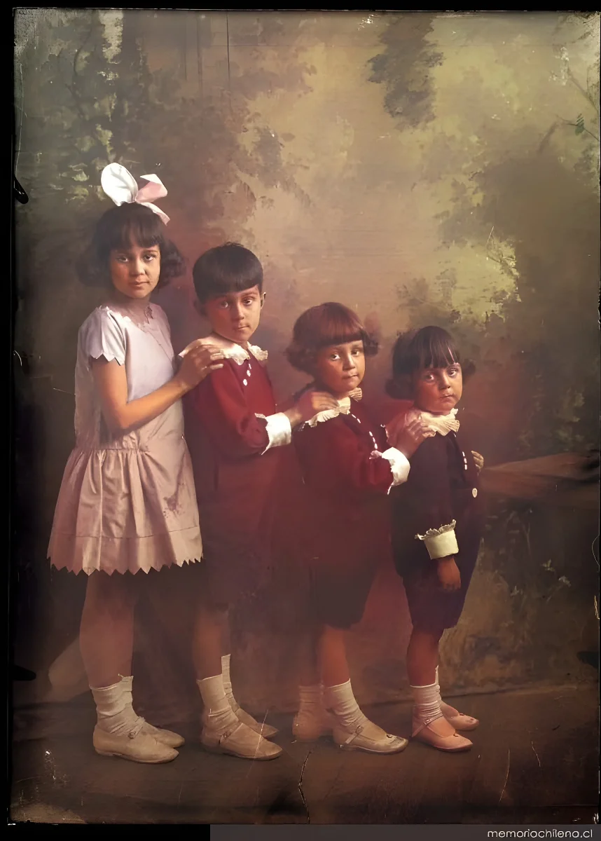 Niños, hacia 1880 — 1880 | Chile de Ayer