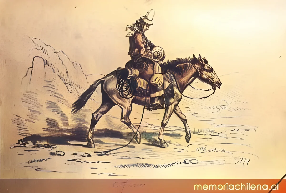 Arriero, 1838 — 1850 | Chile de Ayer