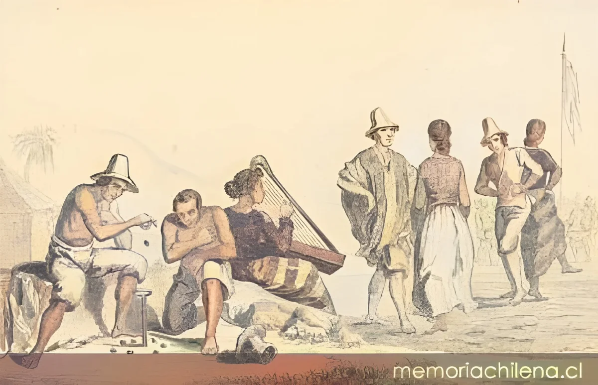 Cantos, juegos y danzas populares, 1840 — 1840 | Chile de Ayer