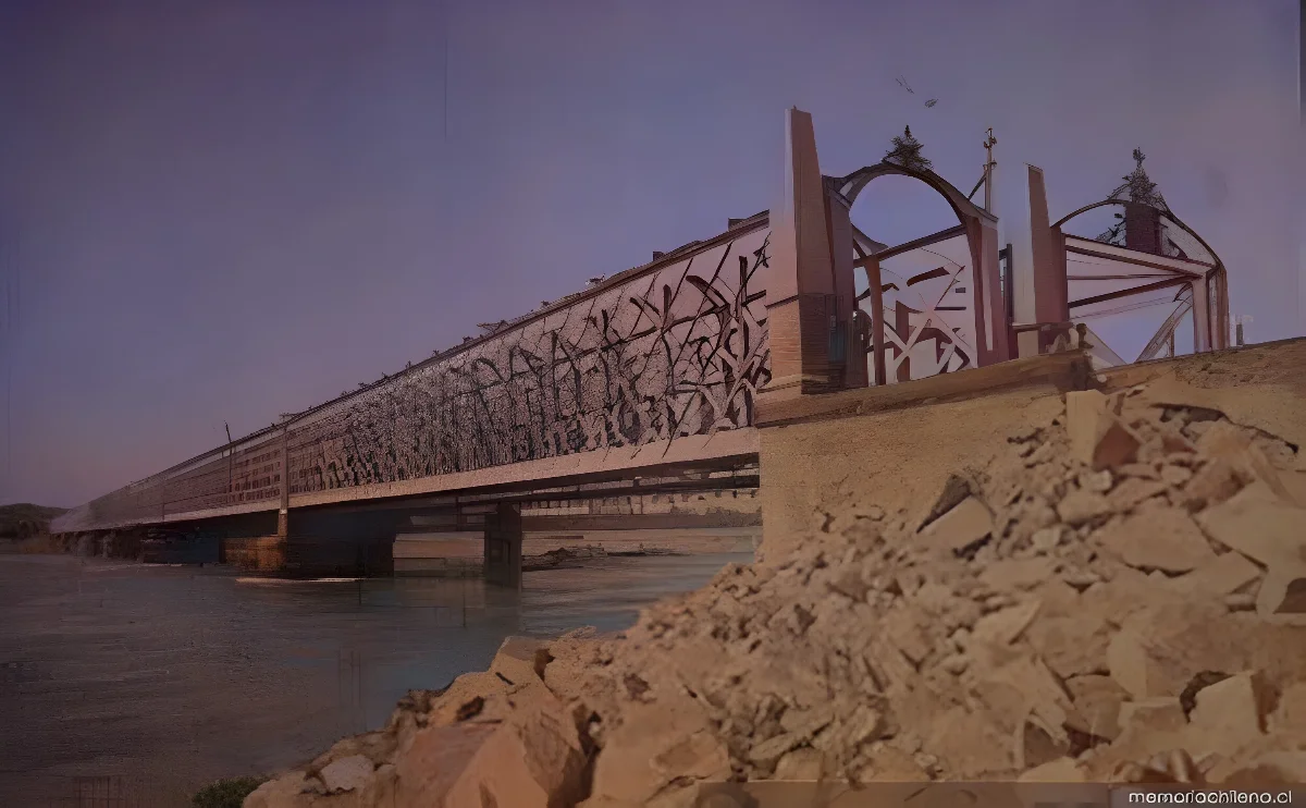 Puente sobre el Río Maule, 1906 — 1906 | Chile de Ayer