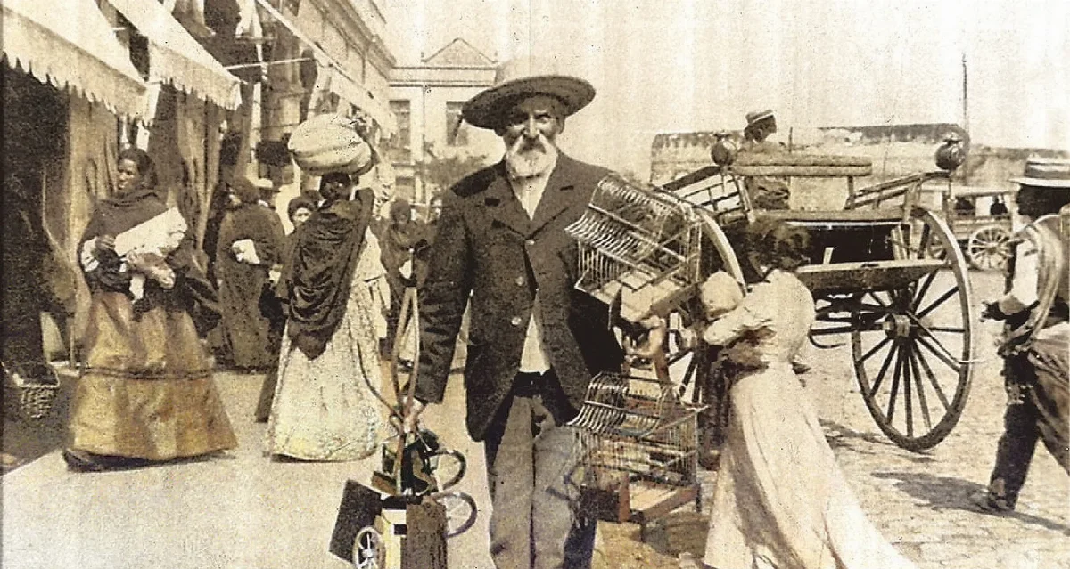 Vendedor ambulante en Chile, inicios siglo XX. — Década de 1910 | Chile de Ayer