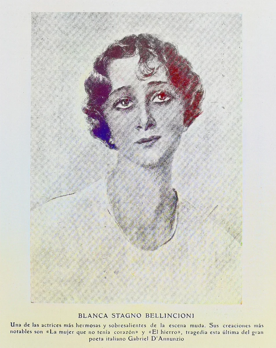 Blanca Stagno Bellincioni — 1918 | Chile de Ayer