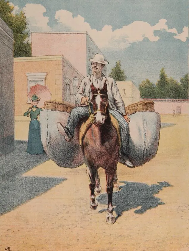Vendedor de brevas, escena costumbrista del Chile antiguo — aprox. 1900 | Chile de Ayer