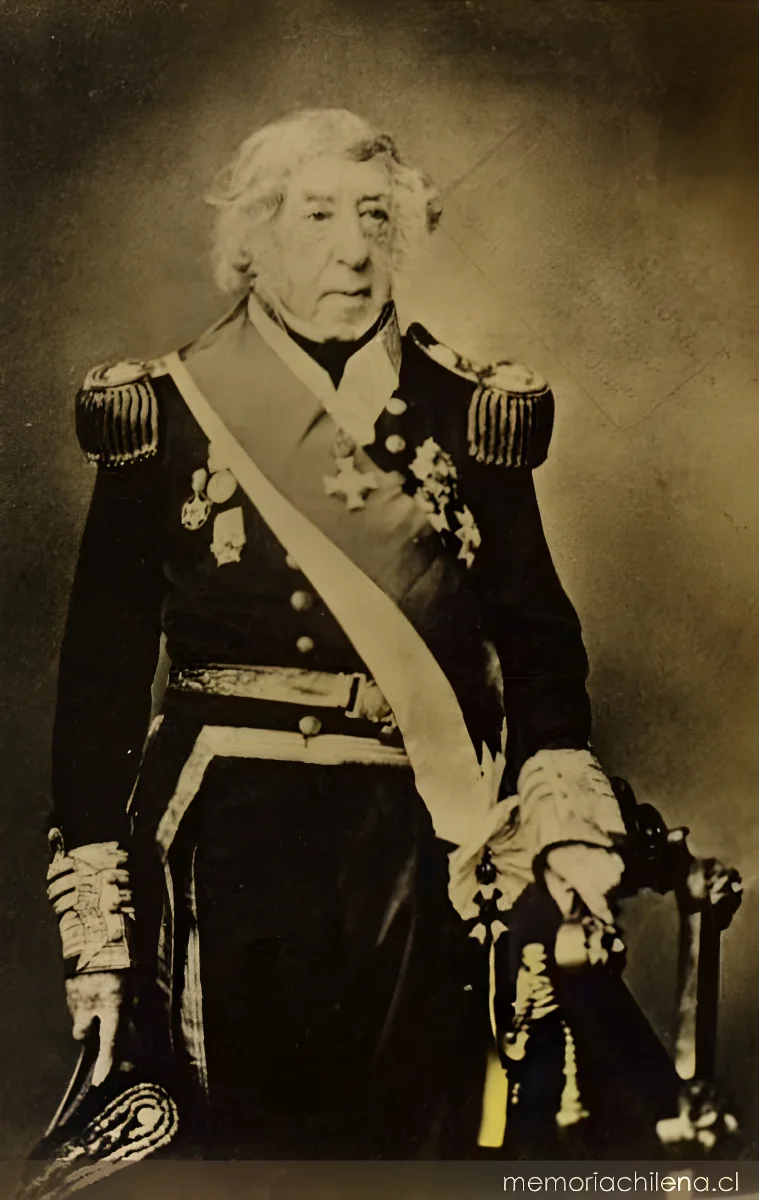 Lord Thomas Cochrane, hacia 1850 — 1850 | Chile de Ayer
