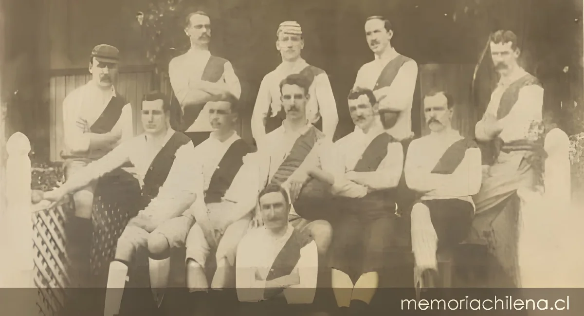 El football en el año 1893 — 1893 | Chile de Ayer