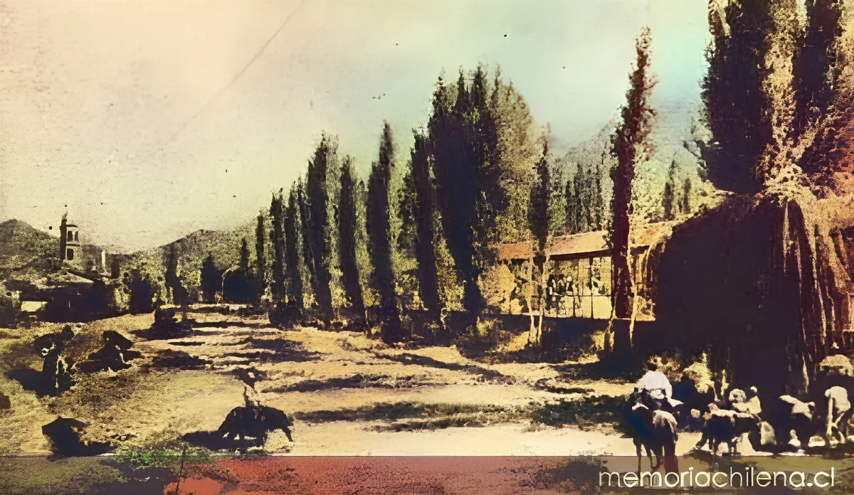 Vista de Los Tajamares, 1800 — 1800 | Chile de Ayer