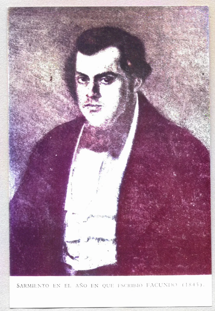 Sarmiento en el año en que escribió Facundo, 1845 — 1845 | Chile de Ayer