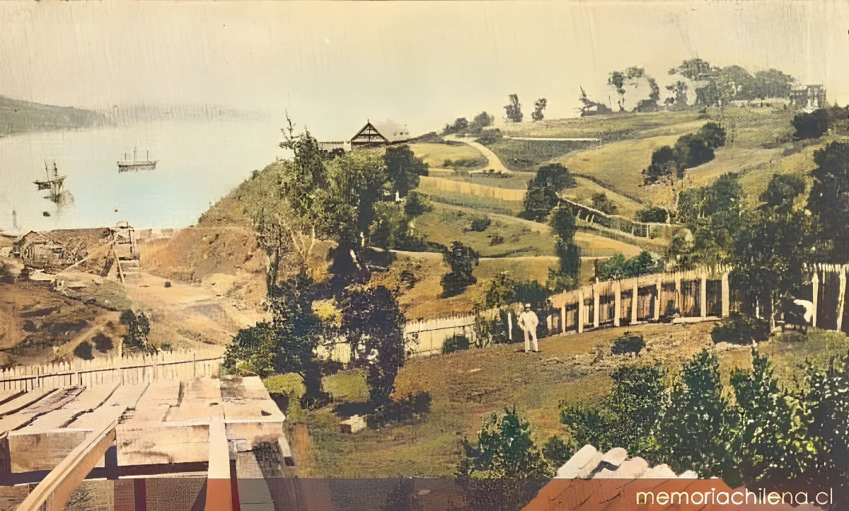 Primeras minas de Lota, hacia 1850 — 1850 | Chile de Ayer