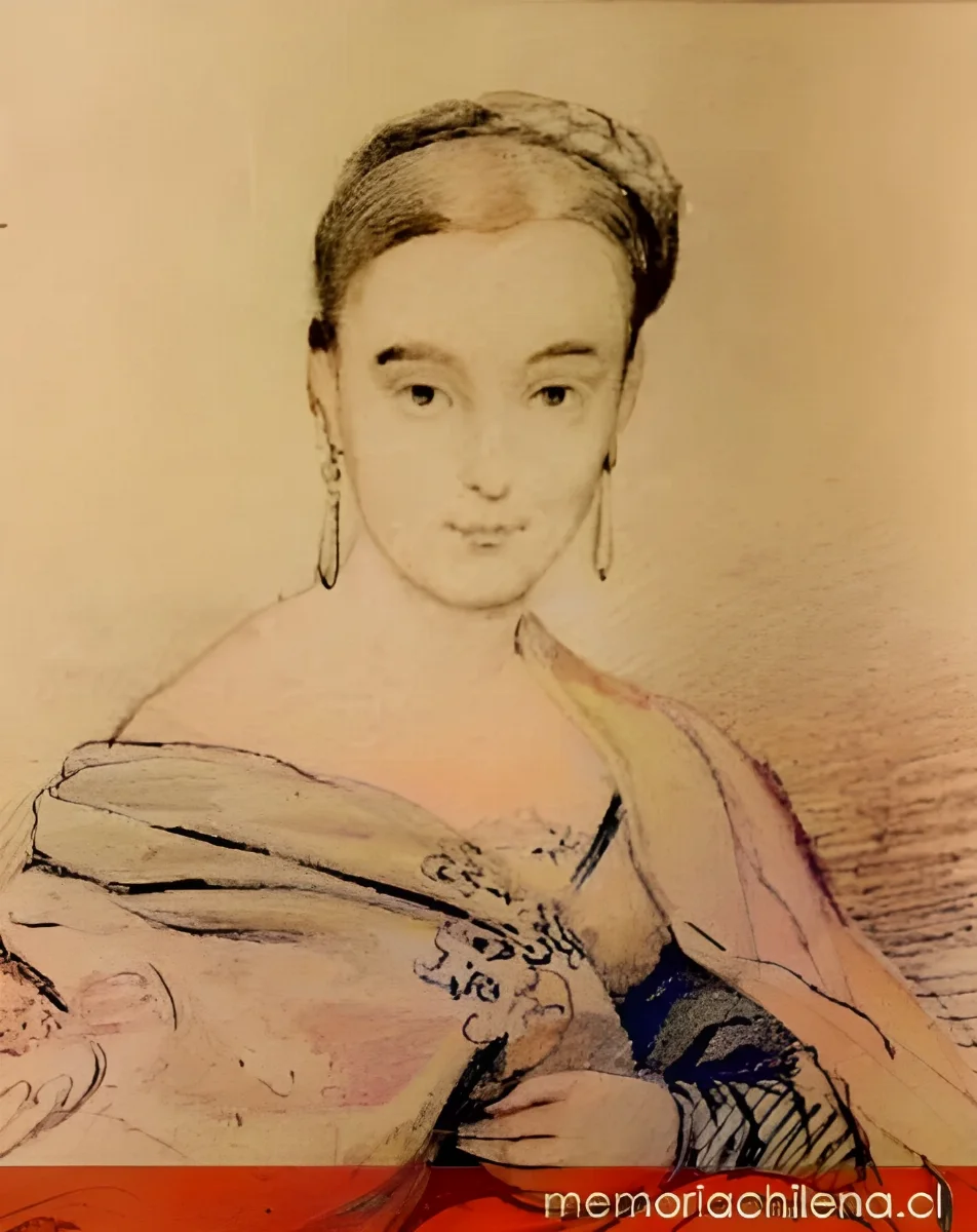 Una dama chilena con vestido de noche, hacia 1850 — 1950 | Chile de Ayer