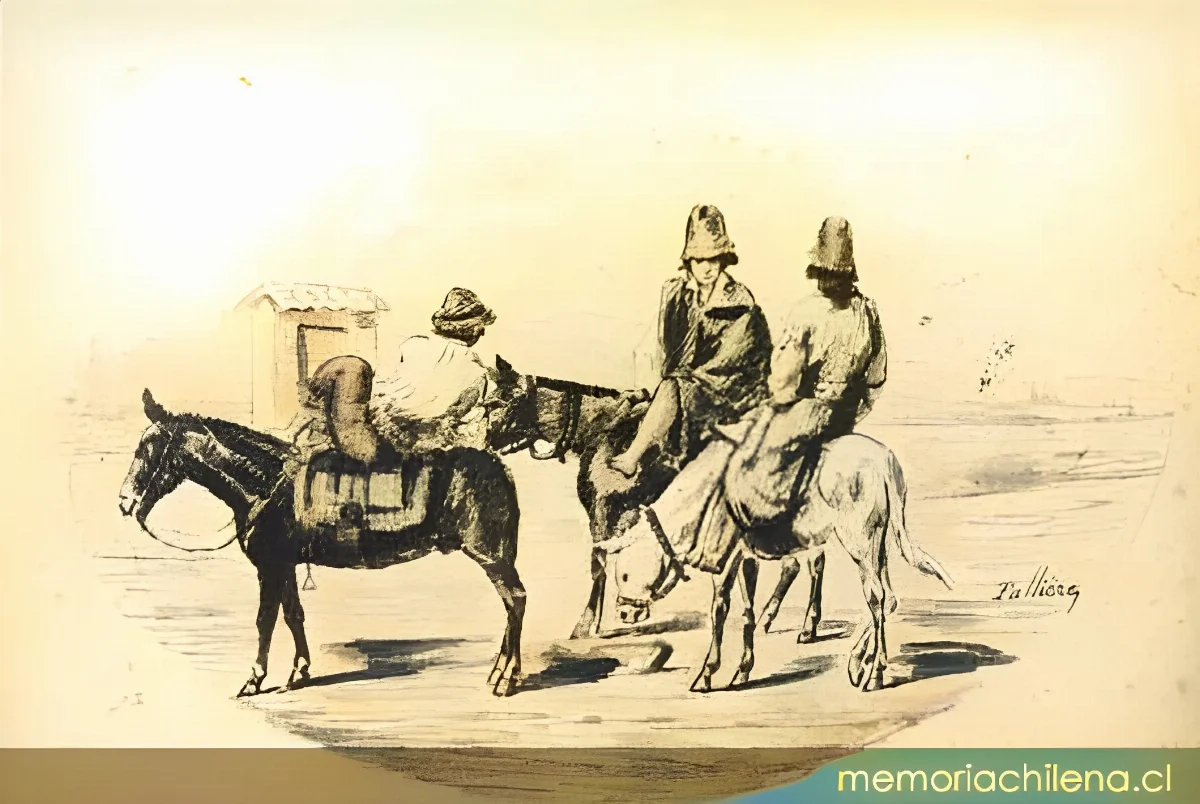 Arrieros a caballo, hacia 1900 — 1900 | Chile de Ayer