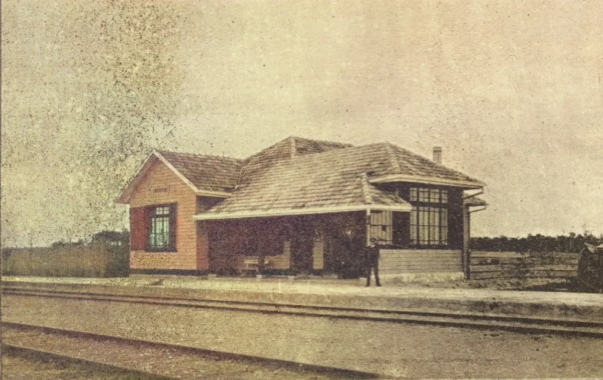 Estación de Alerce, circa 1929 — aprox. 1929 | Chile de Ayer