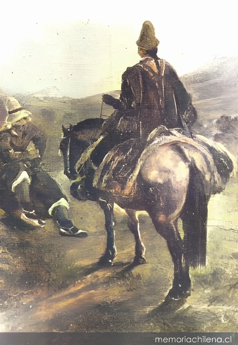 Campesinos chilenos, hacia 1838 — 1838 | Chile de Ayer